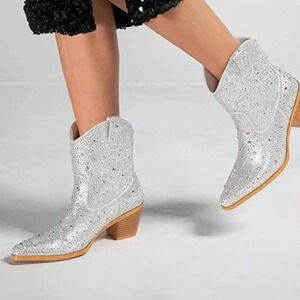 Rhinestone Boots Sparkly Cowgirl Boots Western Bling Cowboy Boots
